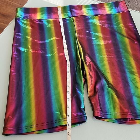 Crazy Train Rainbow Shimmer Shorts - Picture 6 of 9